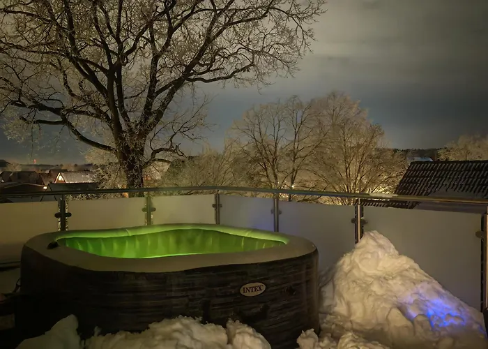 Penthouse Mit Outdoor-sauna & Pool Apartman Burgwedel